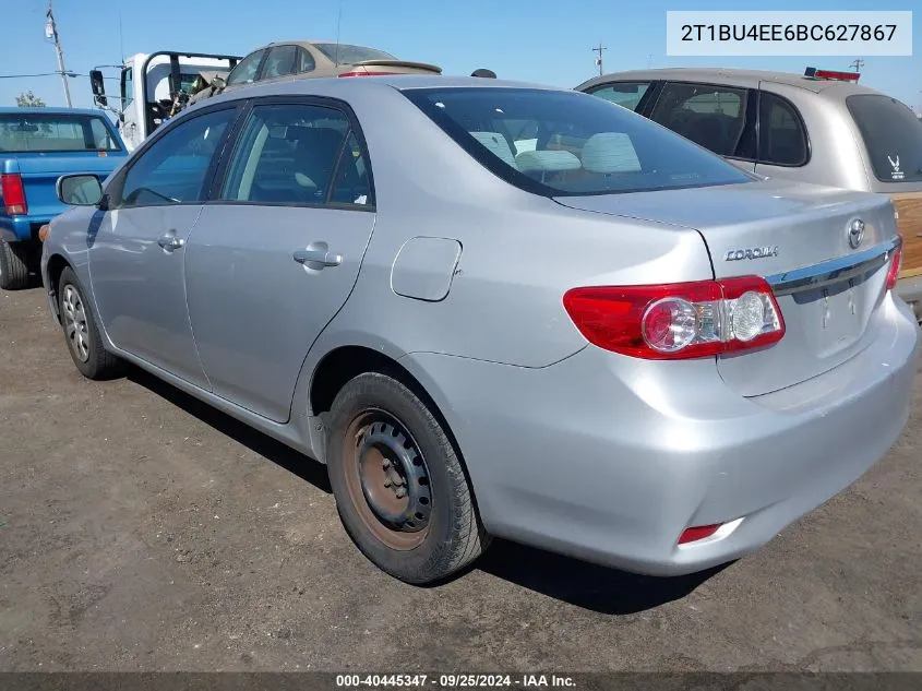 2011 Toyota Corolla Le VIN: 2T1BU4EE6BC627867 Lot: 40445347