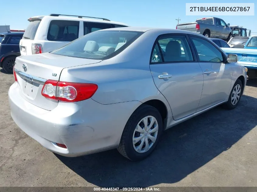 2011 Toyota Corolla Le VIN: 2T1BU4EE6BC627867 Lot: 40445347