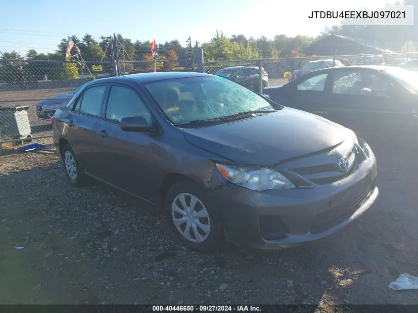 2011 Toyota Corolla Le VIN: JTDBU4EEXBJ097021 Lot: 40446650