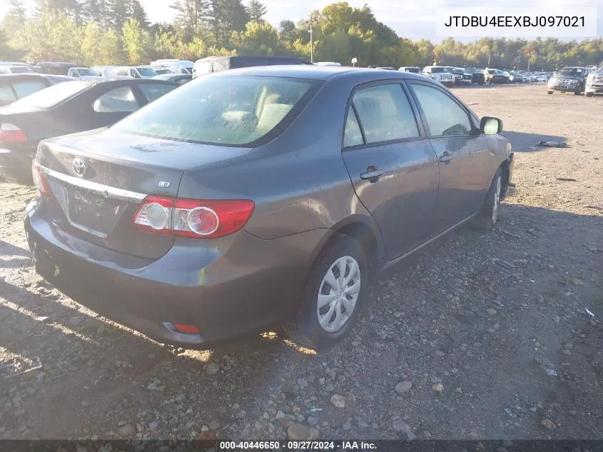 2011 Toyota Corolla Le VIN: JTDBU4EEXBJ097021 Lot: 40446650