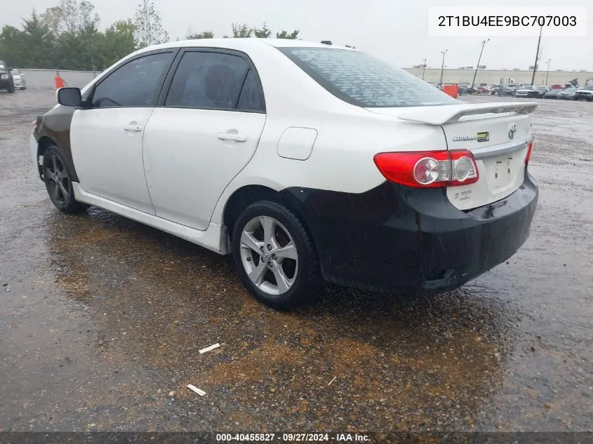 2011 Toyota Corolla S VIN: 2T1BU4EE9BC707003 Lot: 40455827