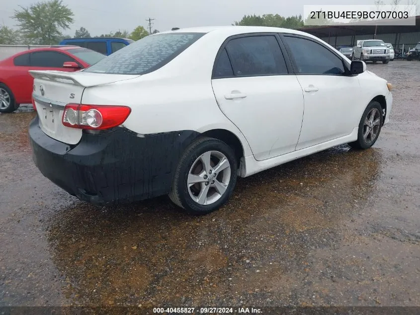 2011 Toyota Corolla S VIN: 2T1BU4EE9BC707003 Lot: 40455827