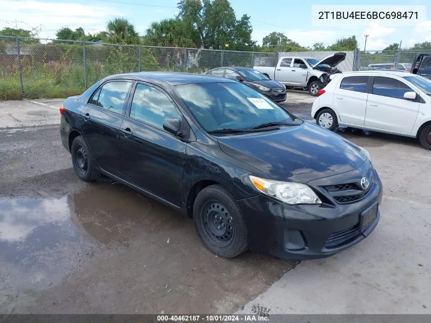 2011 Toyota Corolla Le VIN: 2T1BU4EE6BC698471 Lot: 40462187