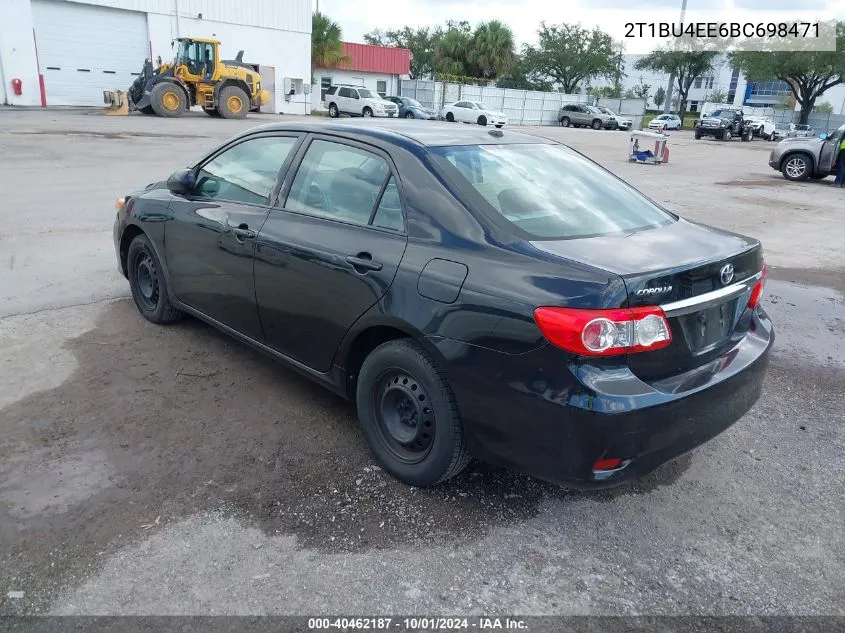 2T1BU4EE6BC698471 2011 Toyota Corolla Le