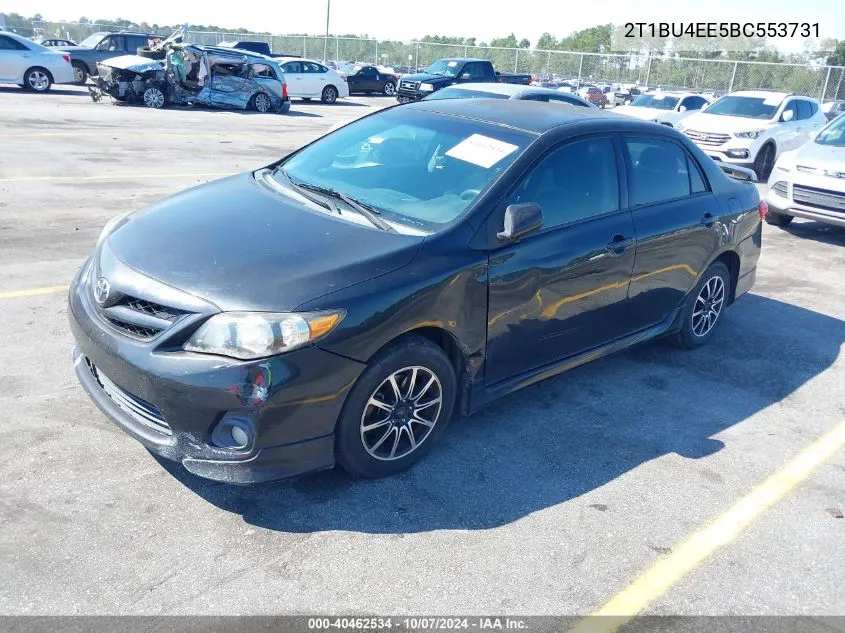 2011 Toyota Corolla S VIN: 2T1BU4EE5BC553731 Lot: 40462534