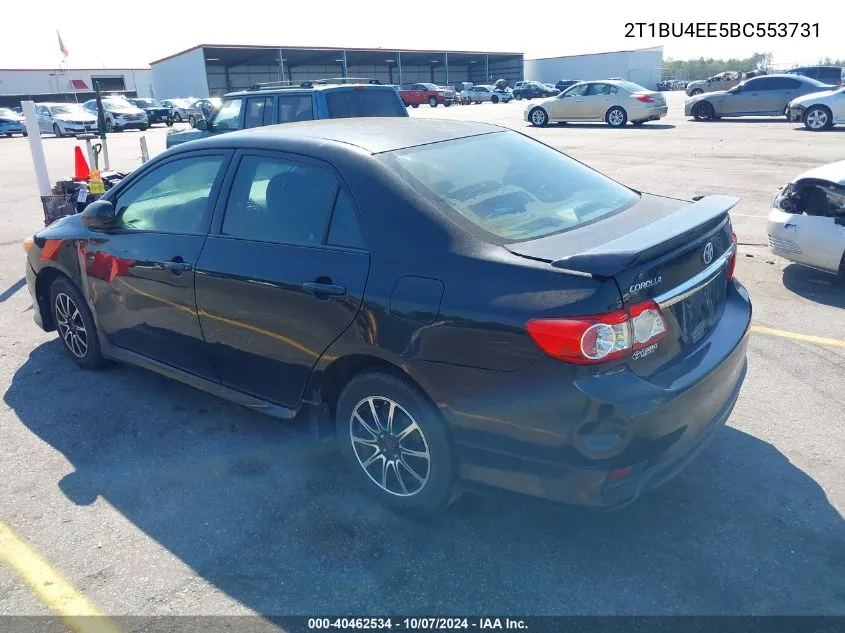 2011 Toyota Corolla S VIN: 2T1BU4EE5BC553731 Lot: 40462534