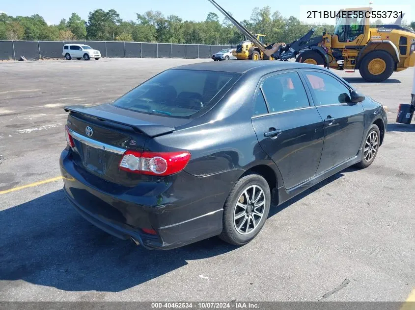 2011 Toyota Corolla S VIN: 2T1BU4EE5BC553731 Lot: 40462534