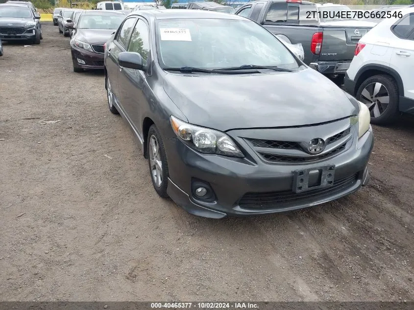 2011 Toyota Corolla S VIN: 2T1BU4EE7BC662546 Lot: 40465377