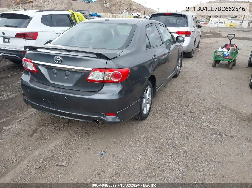 2011 Toyota Corolla S VIN: 2T1BU4EE7BC662546 Lot: 40465377