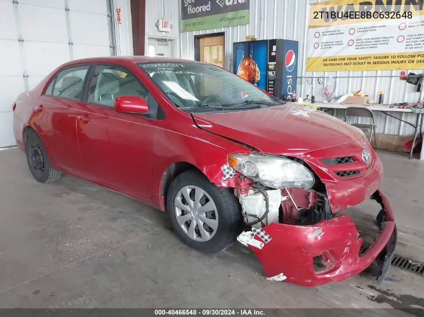 2011 Toyota Corolla S/Le VIN: 2T1BU4EE8BC632648 Lot: 40466548