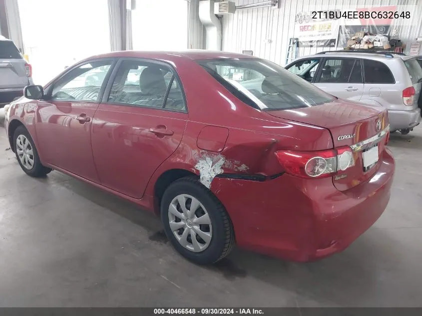 2T1BU4EE8BC632648 2011 Toyota Corolla S/Le