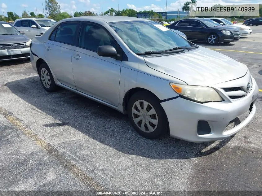 2011 Toyota Corolla Le VIN: JTDBU4EE9B9140989 Lot: 40469620