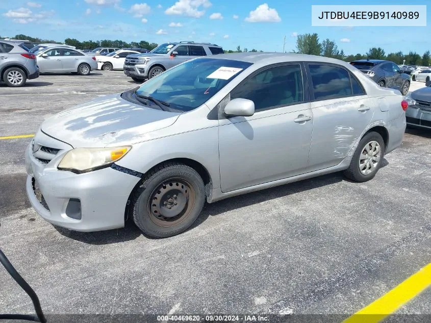 2011 Toyota Corolla Le VIN: JTDBU4EE9B9140989 Lot: 40469620