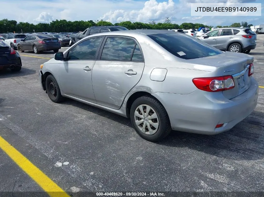 2011 Toyota Corolla Le VIN: JTDBU4EE9B9140989 Lot: 40469620