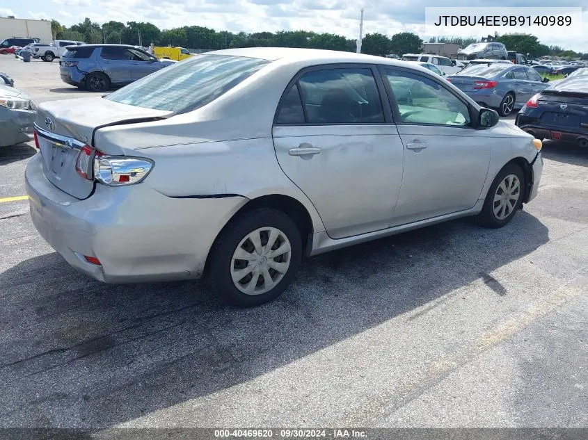 2011 Toyota Corolla Le VIN: JTDBU4EE9B9140989 Lot: 40469620