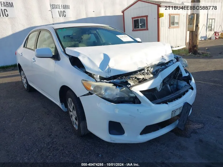 2T1BU4EE8BC588778 2011 Toyota Corolla S/Le