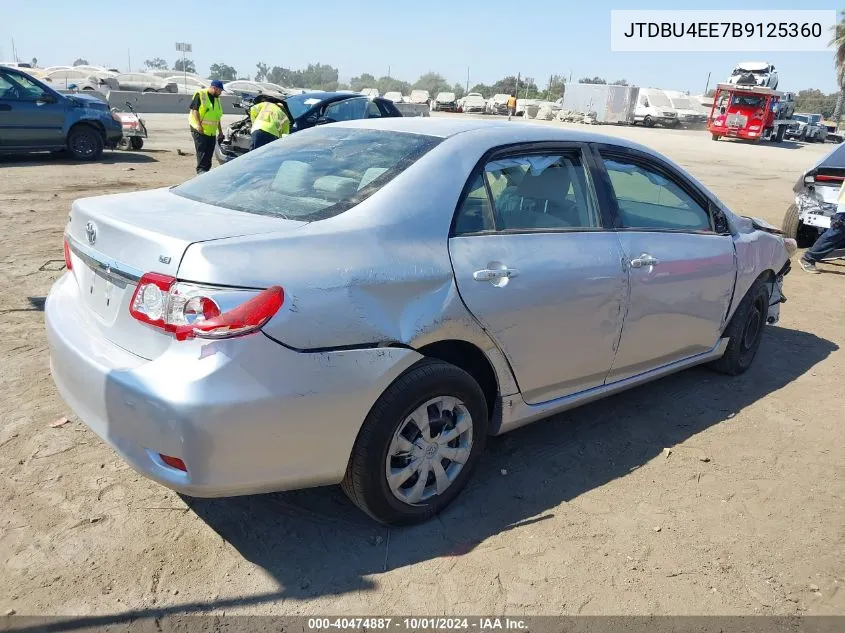 2011 Toyota Corolla S/Le VIN: JTDBU4EE7B9125360 Lot: 40474887