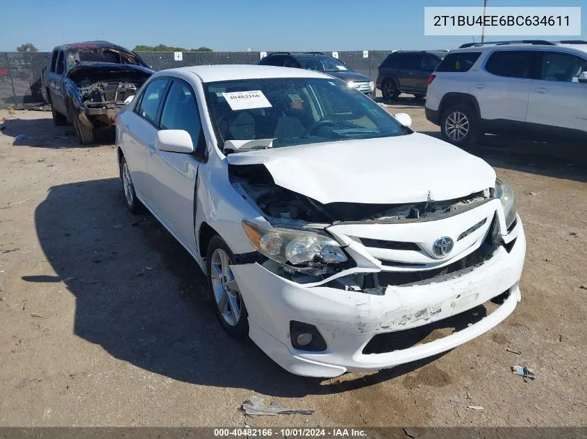 2011 Toyota Corolla S/Le VIN: 2T1BU4EE6BC634611 Lot: 40482166