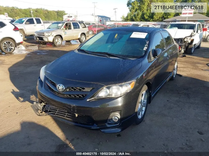 2T1BU4EE1BC742618 2011 Toyota Corolla S