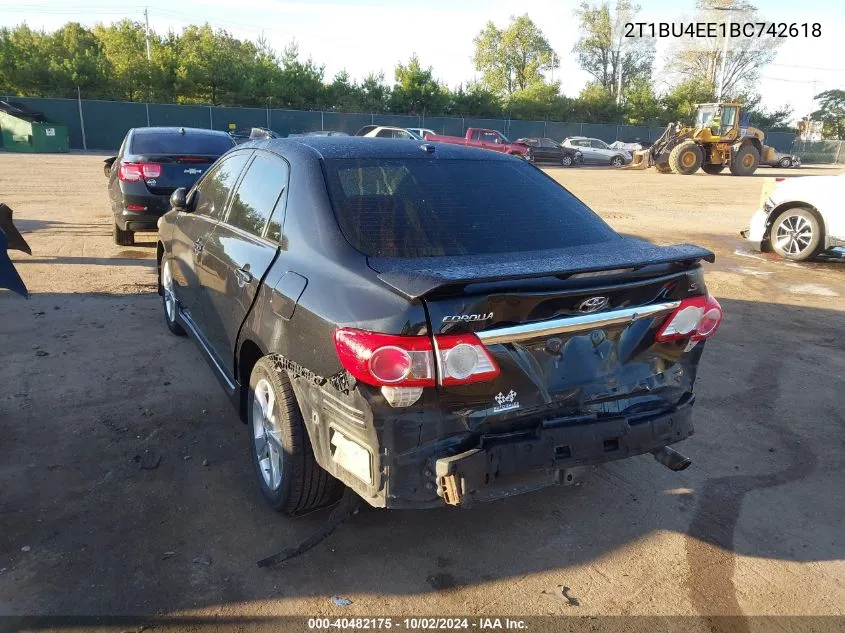 2T1BU4EE1BC742618 2011 Toyota Corolla S