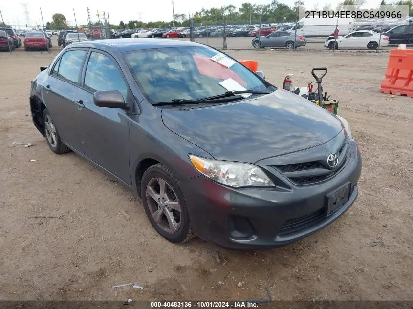 2T1BU4EE8BC649966 2011 Toyota Corolla S/Le