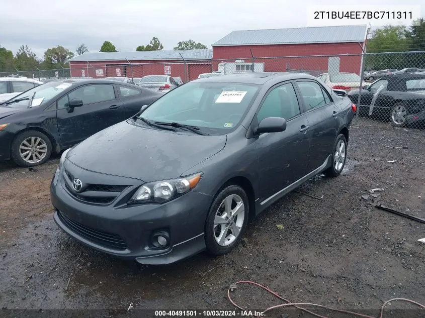 2011 Toyota Corolla S VIN: 2T1BU4EE7BC711311 Lot: 40491501