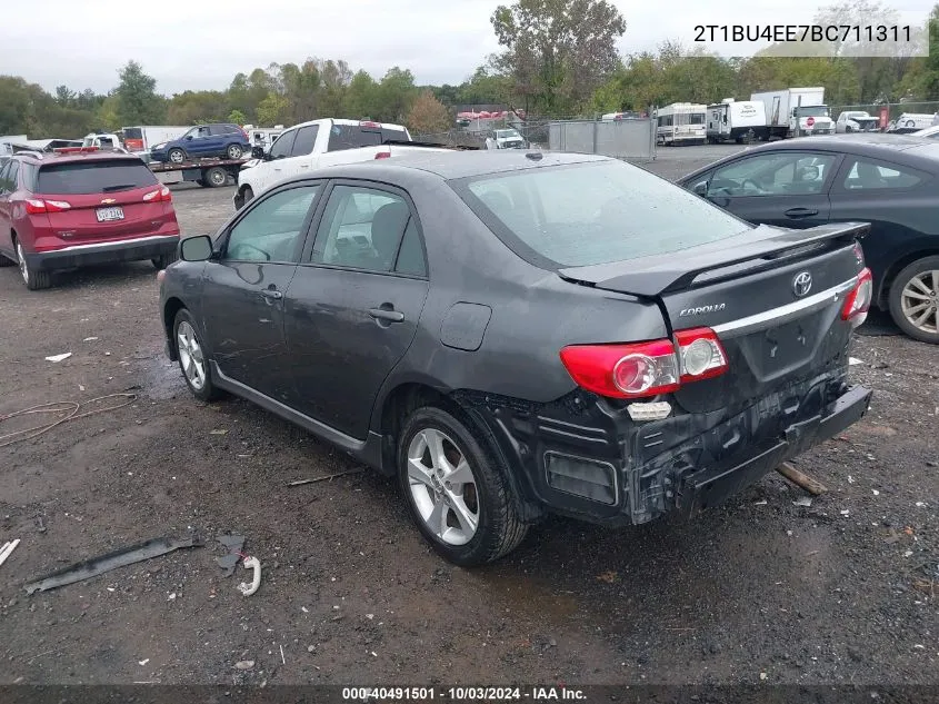 2011 Toyota Corolla S VIN: 2T1BU4EE7BC711311 Lot: 40491501