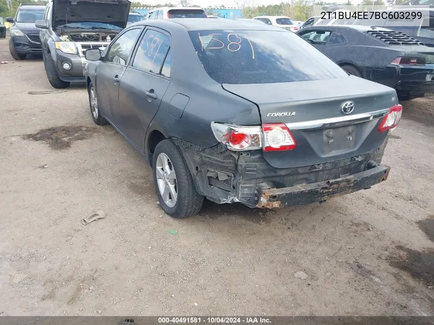 2011 Toyota Corolla Le VIN: 2T1BU4EE7BC603299 Lot: 40491581