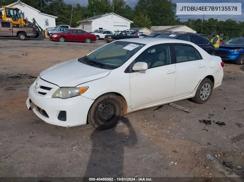 2011 Toyota Corolla Le VIN: JTDBU4EE7B9135578 Lot: 40495552