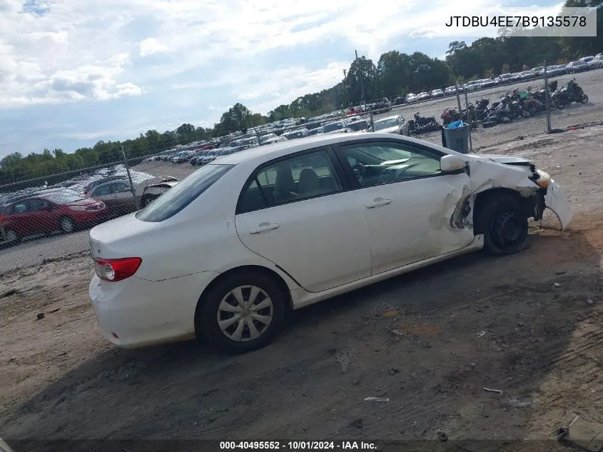 JTDBU4EE7B9135578 2011 Toyota Corolla Le