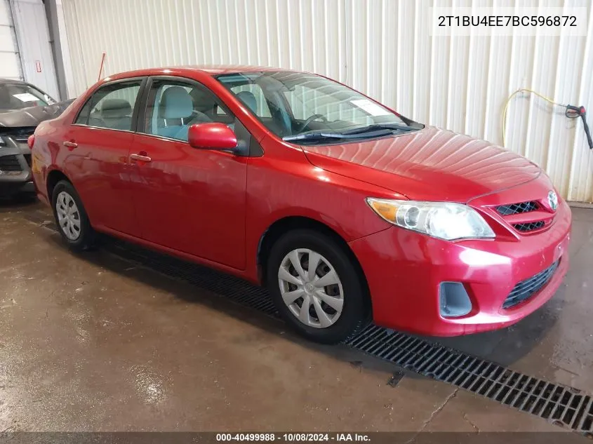 2011 Toyota Corolla Le VIN: 2T1BU4EE7BC596872 Lot: 40499988