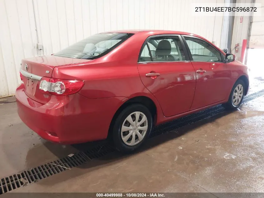 2011 Toyota Corolla Le VIN: 2T1BU4EE7BC596872 Lot: 40499988