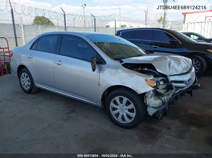 2011 Toyota Corolla Le VIN: JTDBU4EE6B9124216 Lot: 40513604