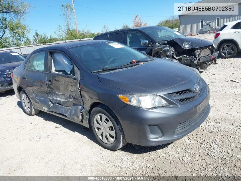 2011 Toyota Corolla Le VIN: 2T1BU4EE5BC702350 Lot: 40518380