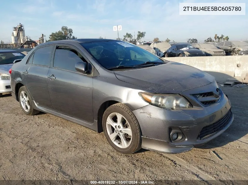 2011 Toyota Corolla S VIN: 2T1BU4EE5BC605780 Lot: 40519232