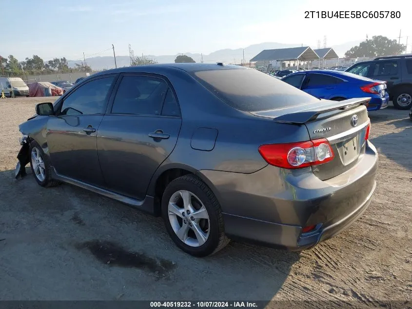 2011 Toyota Corolla S VIN: 2T1BU4EE5BC605780 Lot: 40519232