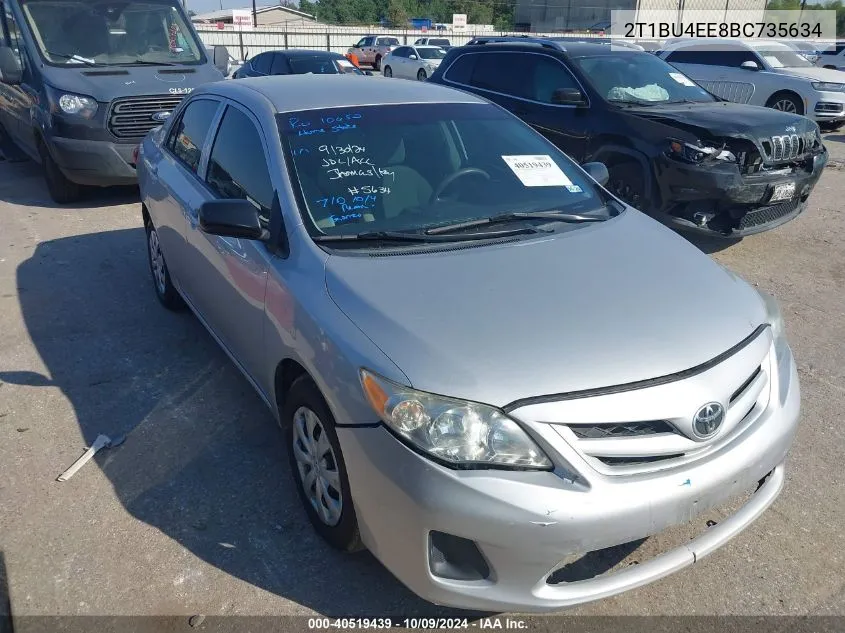 2011 Toyota Corolla S/Le VIN: 2T1BU4EE8BC735634 Lot: 40519439