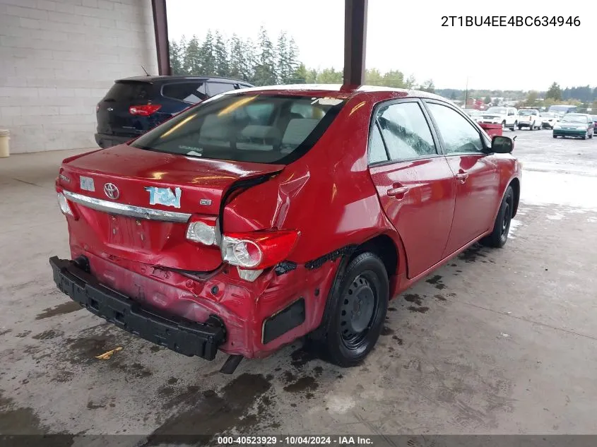 2011 Toyota Corolla Le VIN: 2T1BU4EE4BC634946 Lot: 40523929