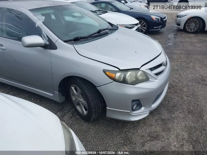 2011 Toyota Corolla S VIN: 2T1BU4EE0BC613320 Lot: 40528939