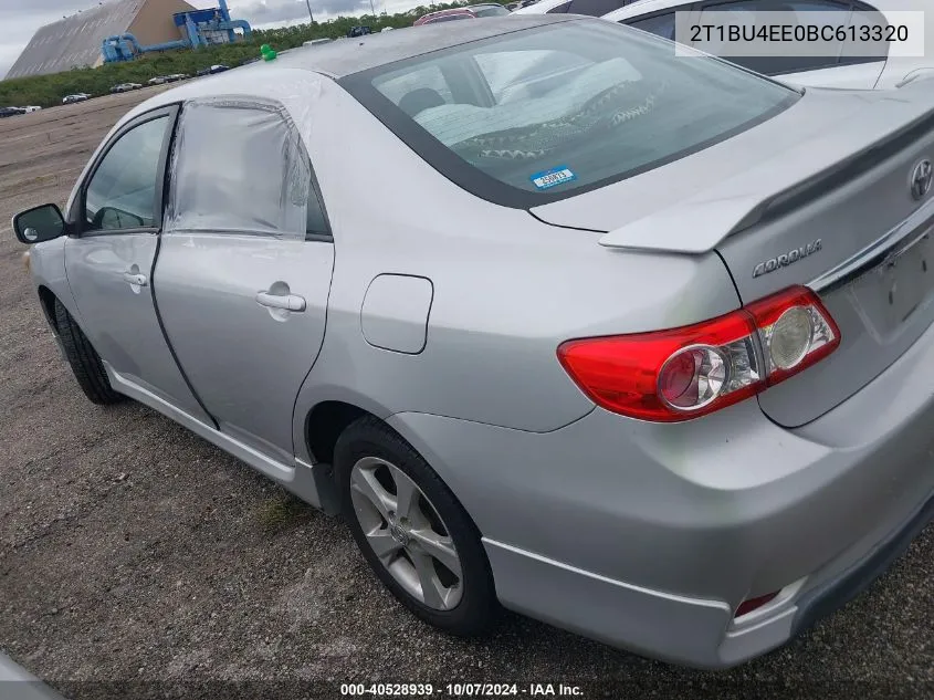 2011 Toyota Corolla S VIN: 2T1BU4EE0BC613320 Lot: 40528939