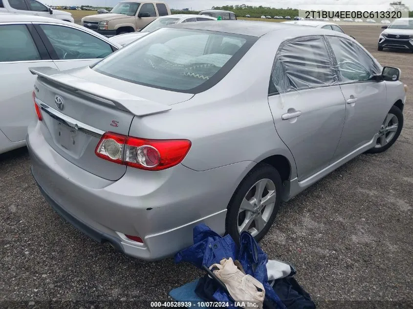 2011 Toyota Corolla S VIN: 2T1BU4EE0BC613320 Lot: 40528939