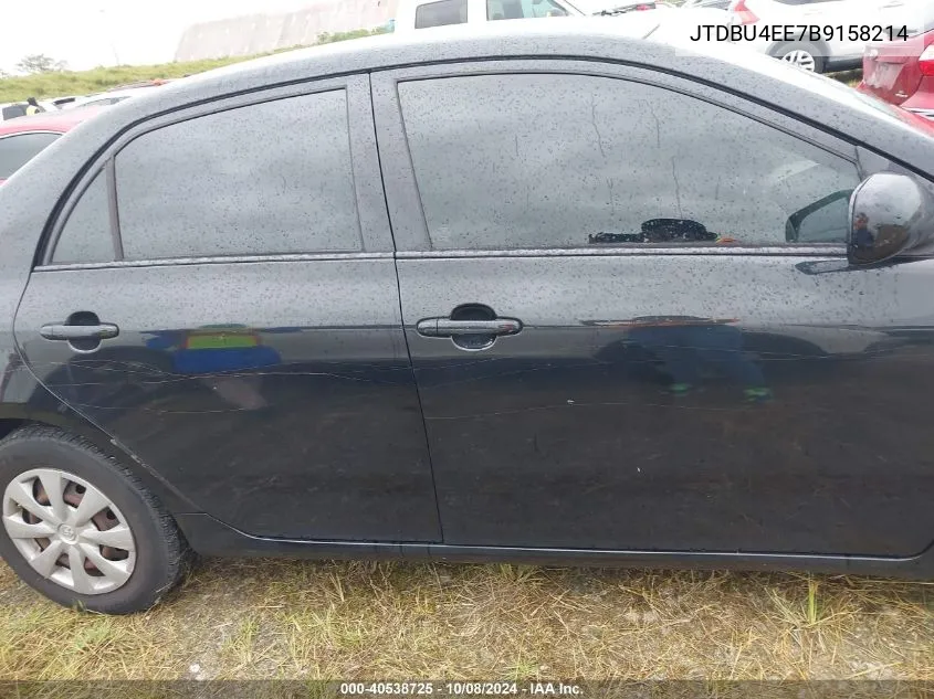 2011 Toyota Corolla Le VIN: JTDBU4EE7B9158214 Lot: 40538725