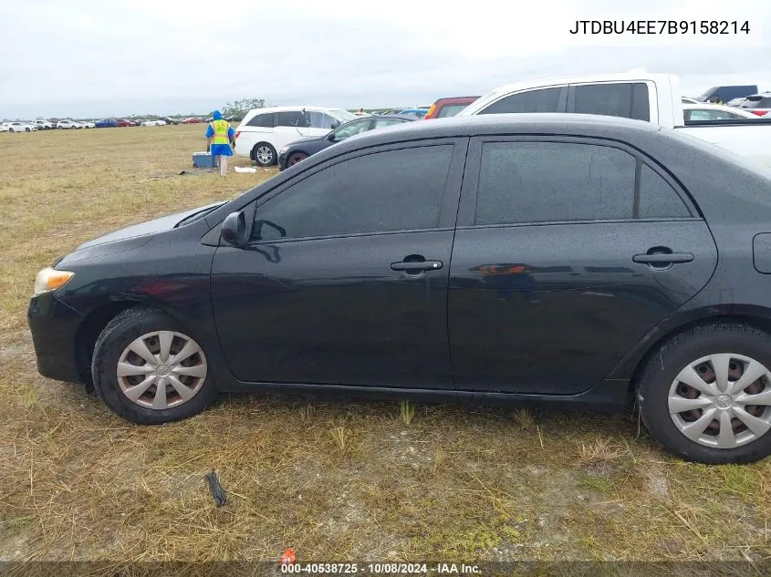 2011 Toyota Corolla Le VIN: JTDBU4EE7B9158214 Lot: 40538725