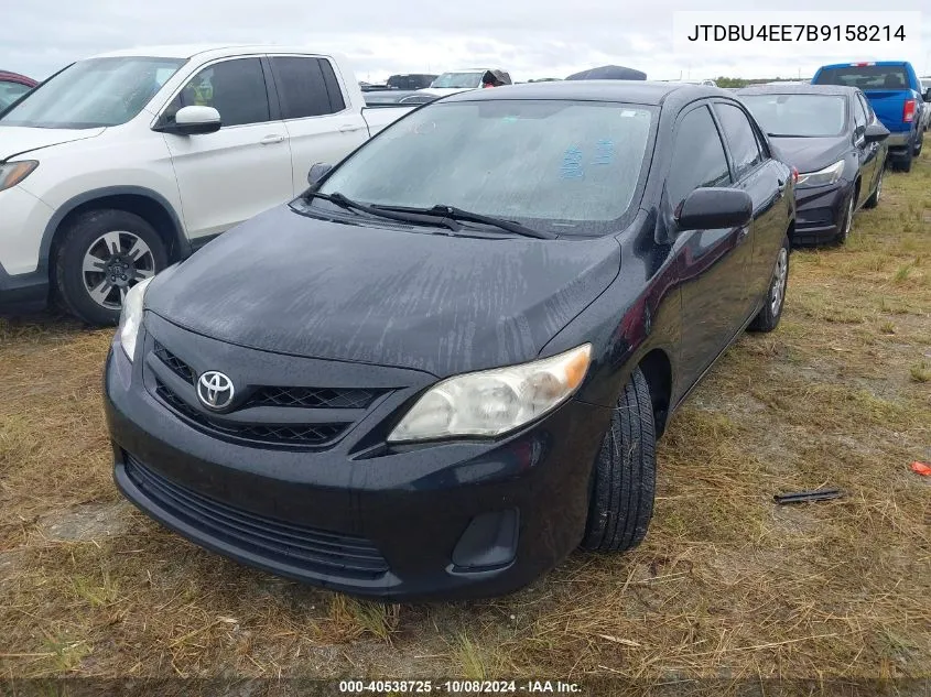 2011 Toyota Corolla Le VIN: JTDBU4EE7B9158214 Lot: 40538725