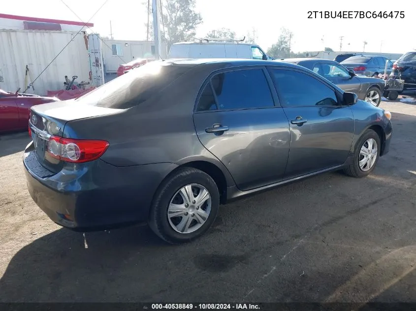 2T1BU4EE7BC646475 2011 Toyota Corolla S/Le