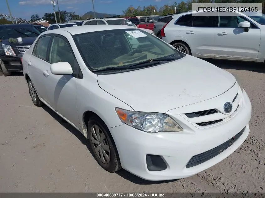 2011 Toyota Corolla Le VIN: JTDBU4EE4B9126465 Lot: 40539777