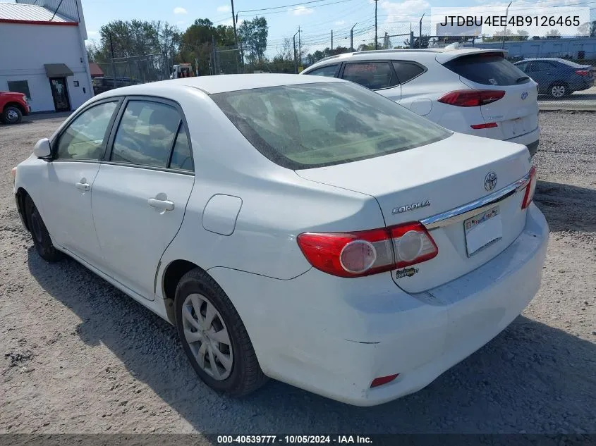 2011 Toyota Corolla Le VIN: JTDBU4EE4B9126465 Lot: 40539777