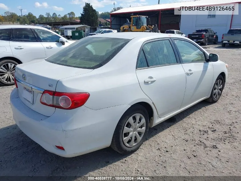 2011 Toyota Corolla Le VIN: JTDBU4EE4B9126465 Lot: 40539777