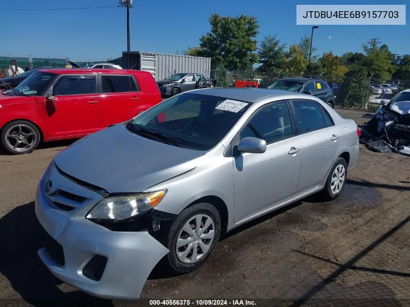 2011 Toyota Corolla Le VIN: JTDBU4EE6B9157703 Lot: 40556375