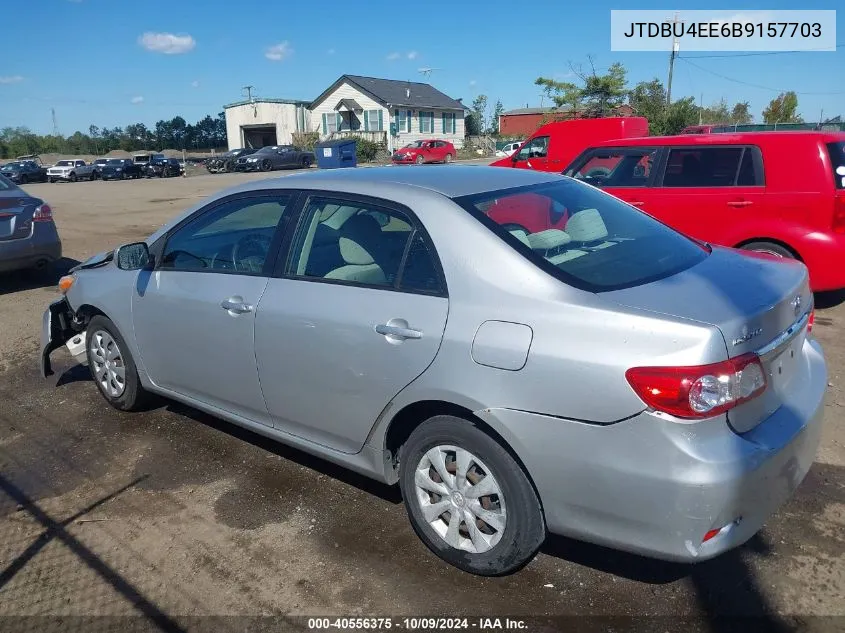 2011 Toyota Corolla Le VIN: JTDBU4EE6B9157703 Lot: 40556375